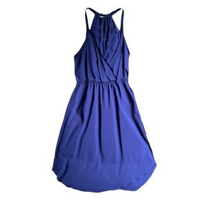 Aritzia Wilfred racerback knee length dress royal blue sz S.